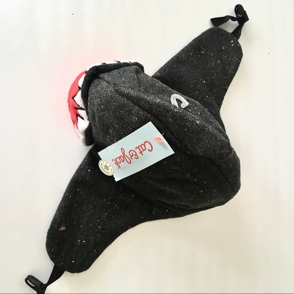 CAT & JACK child's Shark Tweed Trapper Hat OS - Picture 8 of 13